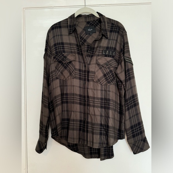 RAILS Women's Pepper Plaid Button Front Shirt Size M - Picture 7 of 13